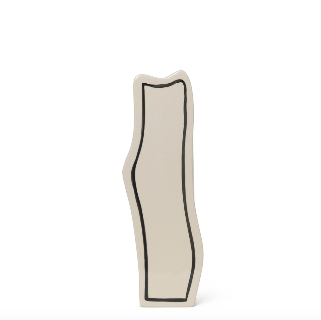 Ferm Living Paste Vase in its layered form, featuring two sculptural ceramic pieces.