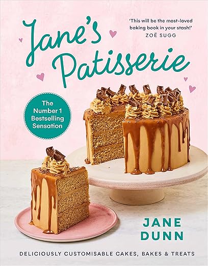 Cover of Jane’s Patisserie Jane Dunn, featuring delicious cakes and comfort bakes.
